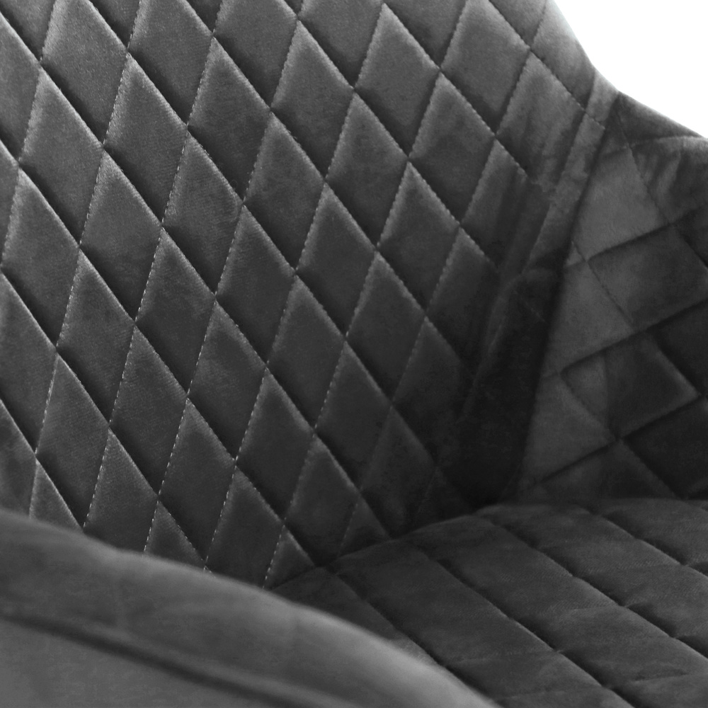B-Ware Hjh Living Stuhl Schalenstuhl Esszimmerstuhl Samt Grau Elverum Loungestuhl - 4064323038993