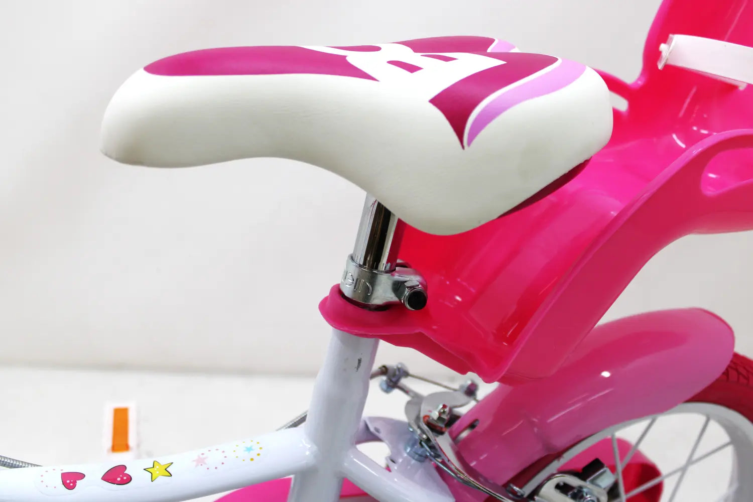 B-Ware Dino Bikes Fahrrad Bike Einhorn Weiß Rosa Kinder Fahrrad 14 Zoll Siehe Text/Foto - 8006817904182