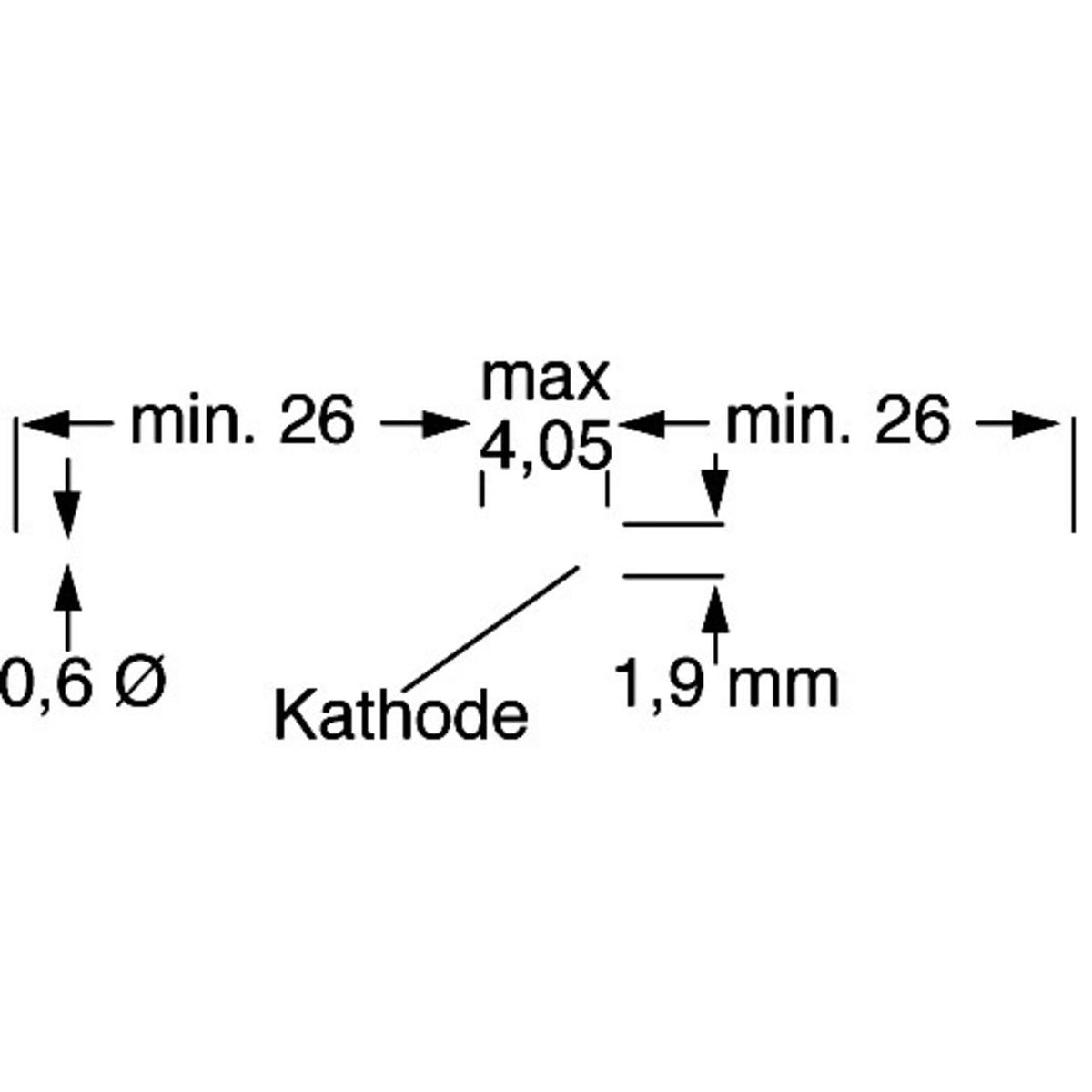 Diotec Z-Diode Zenerdiode ZPD3.9 DO-35 Zener-Spannung 3.9 V Leistung 70 STÜCK - 2050000063206