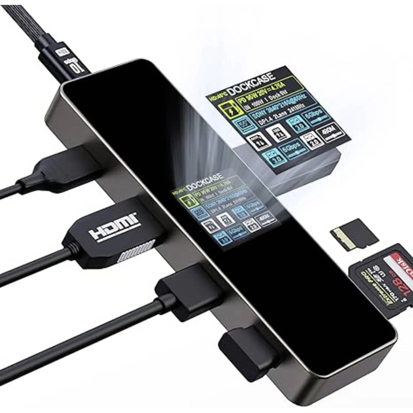 B-Ware Dockcase Dockingstation Hub Usb C Grau Notebook Universal Display - 4064161322261