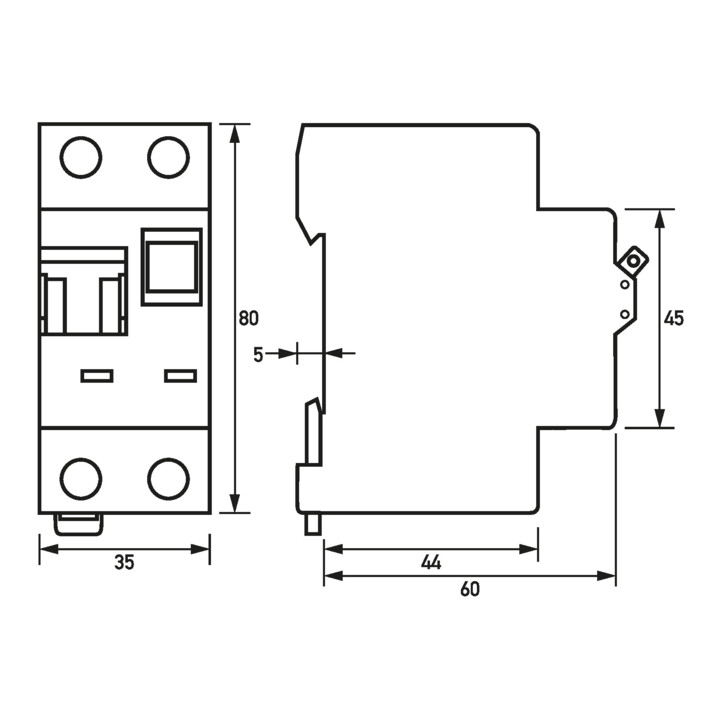Doepke Fi/Ls Kombination Schutzschalter Rcbo Stromkreis C16 0 03 A Typ A 2polig B-Ware