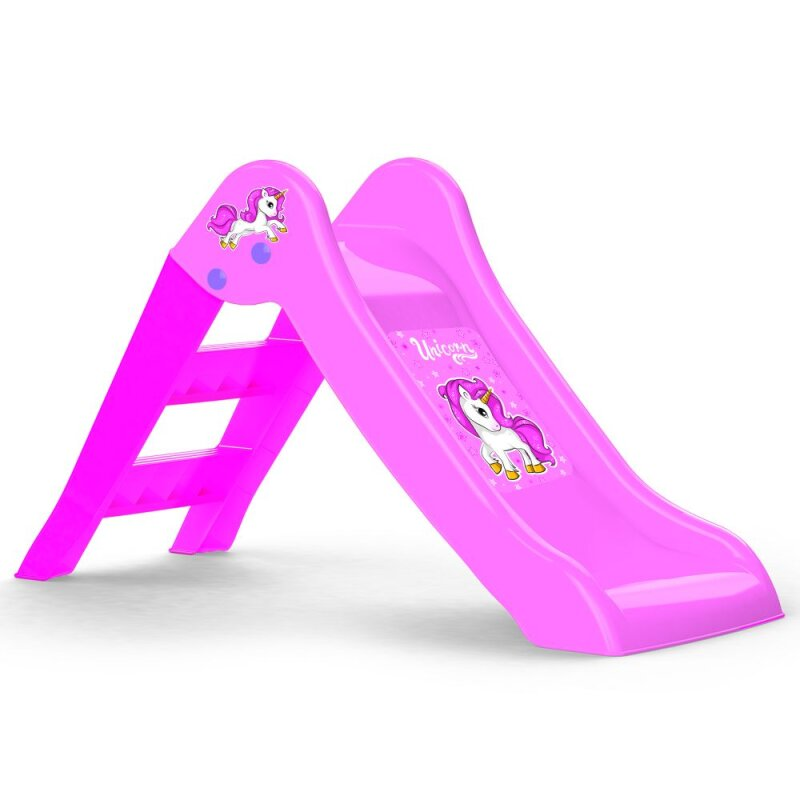 Dolu Meine Erste Einhorn Rutsche Spielgerät Unicorn Kinderrutsche Faltbar Rosa B-Ware - 8690089025012
