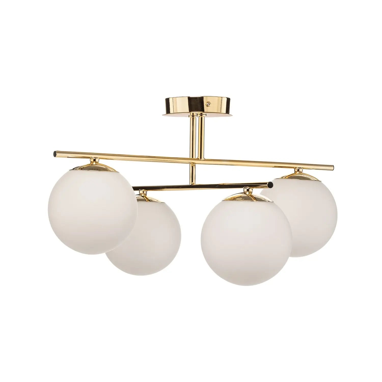 B-Ware Domiluce Aurora Deckenleuchte Lampe Gold Glas E14 4 Flammig 50 Cm Dimmbar - 11811126002788