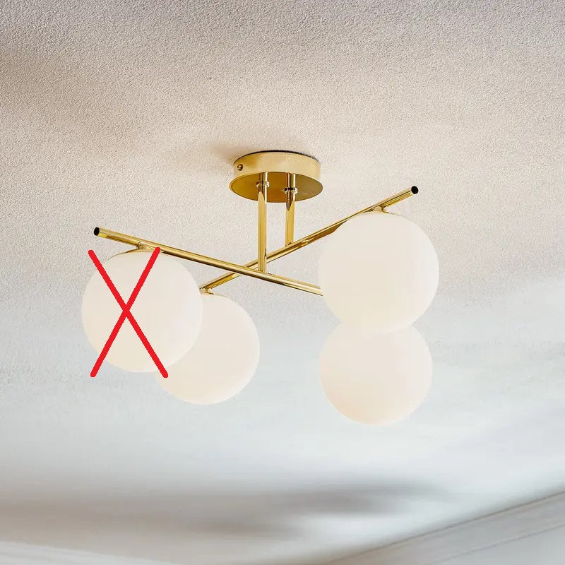 Domiluce Aurora Deckenleuchte Lampe gold Glas E14 50cm dimmbar SIEHE TEXT/F391 - 11811126002788