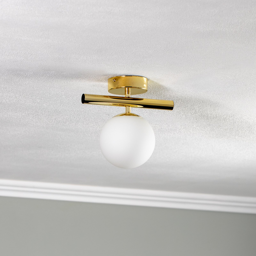 Domiluce Deckenlampe Leuchte Linea Gold Deckenbeleuchtung Einflammig E14 B-Ware - 5905563000885