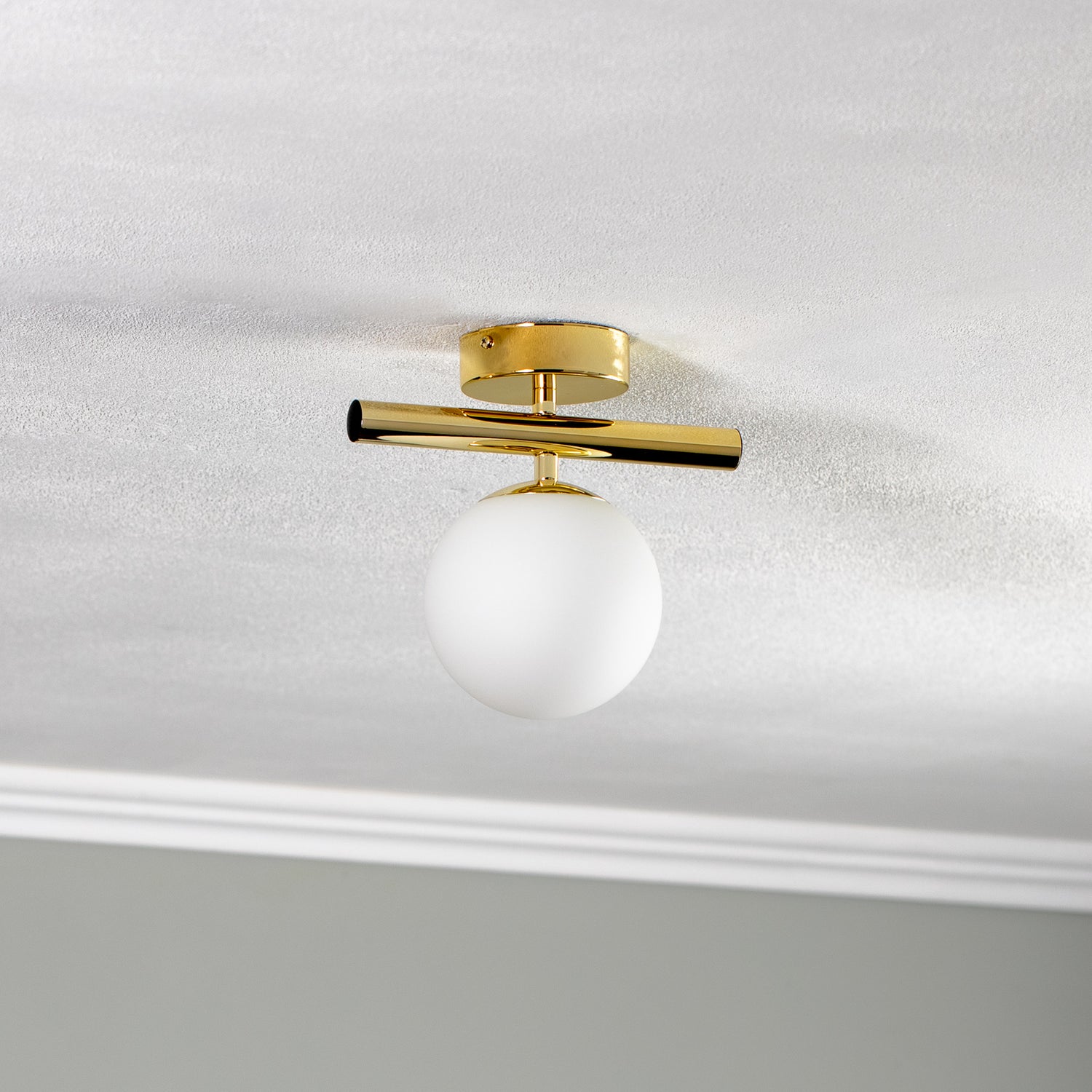 B-Ware Domiluce Deckenlampe Leuchte Linea Gold Deckenbeleuchtung Einflammig E14 - 5905563000885