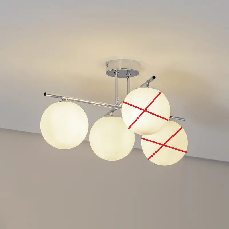 B-Ware Domiluce Aurora Deckenleuchte Lampe Glas E14 4 Flammig ø 50 Cm Siehe Text/Foto - 5905563002872