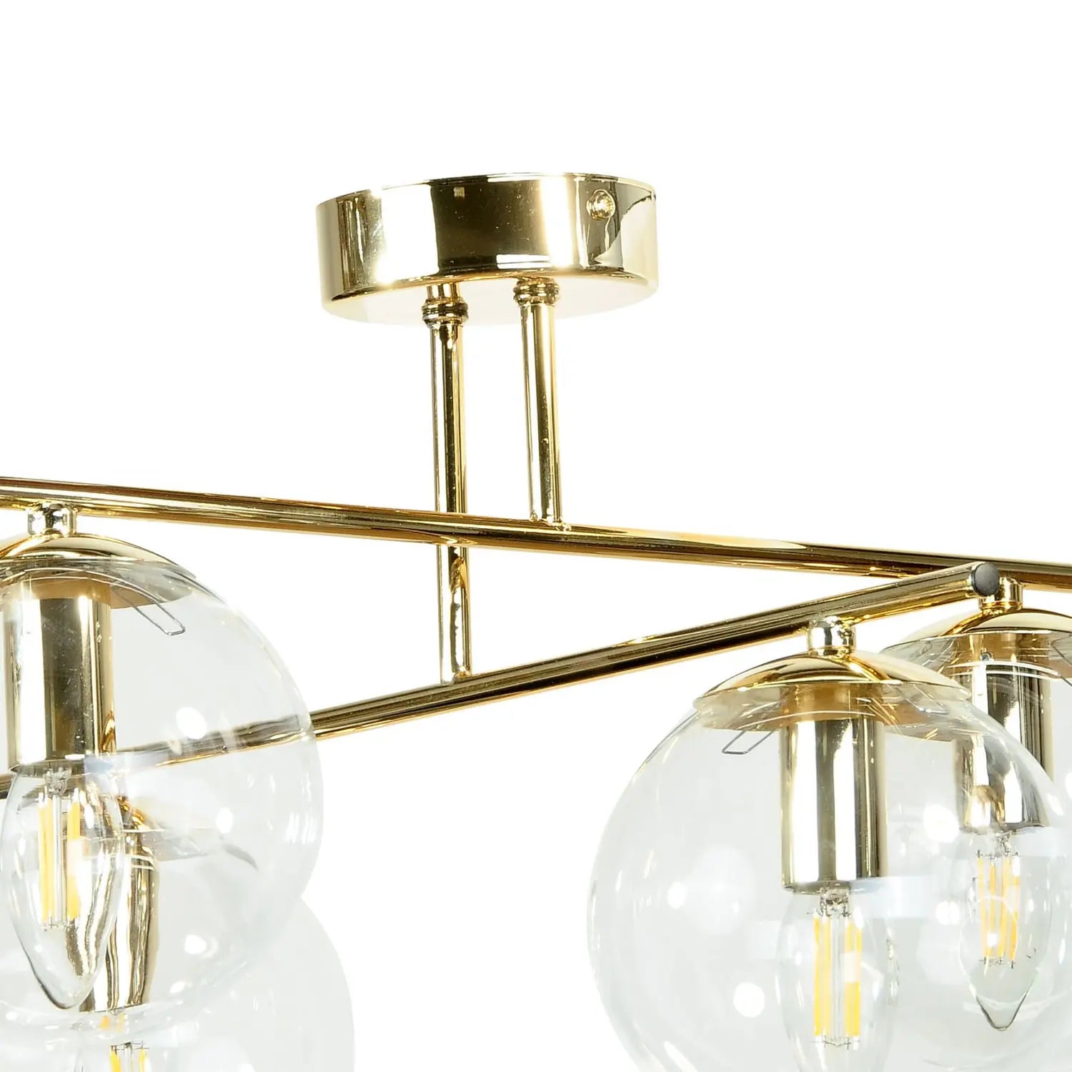 B-Ware Domiluce Deckenleuchte Lampe Zoe Glas Gold Wohnraumleuchte Zimmerleuchte - 5905563003169