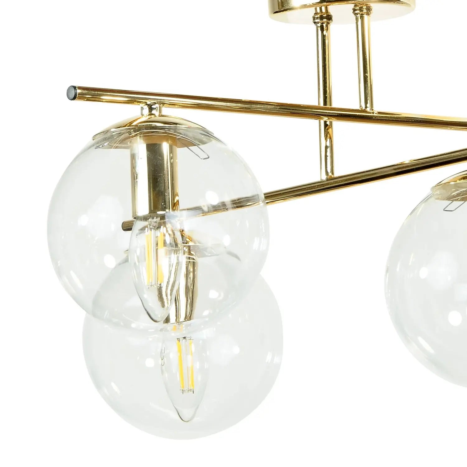 B-Ware Domiluce Deckenleuchte Lampe Zoe Glas Gold Wohnraumleuchte Zimmerleuchte - 5905563003169