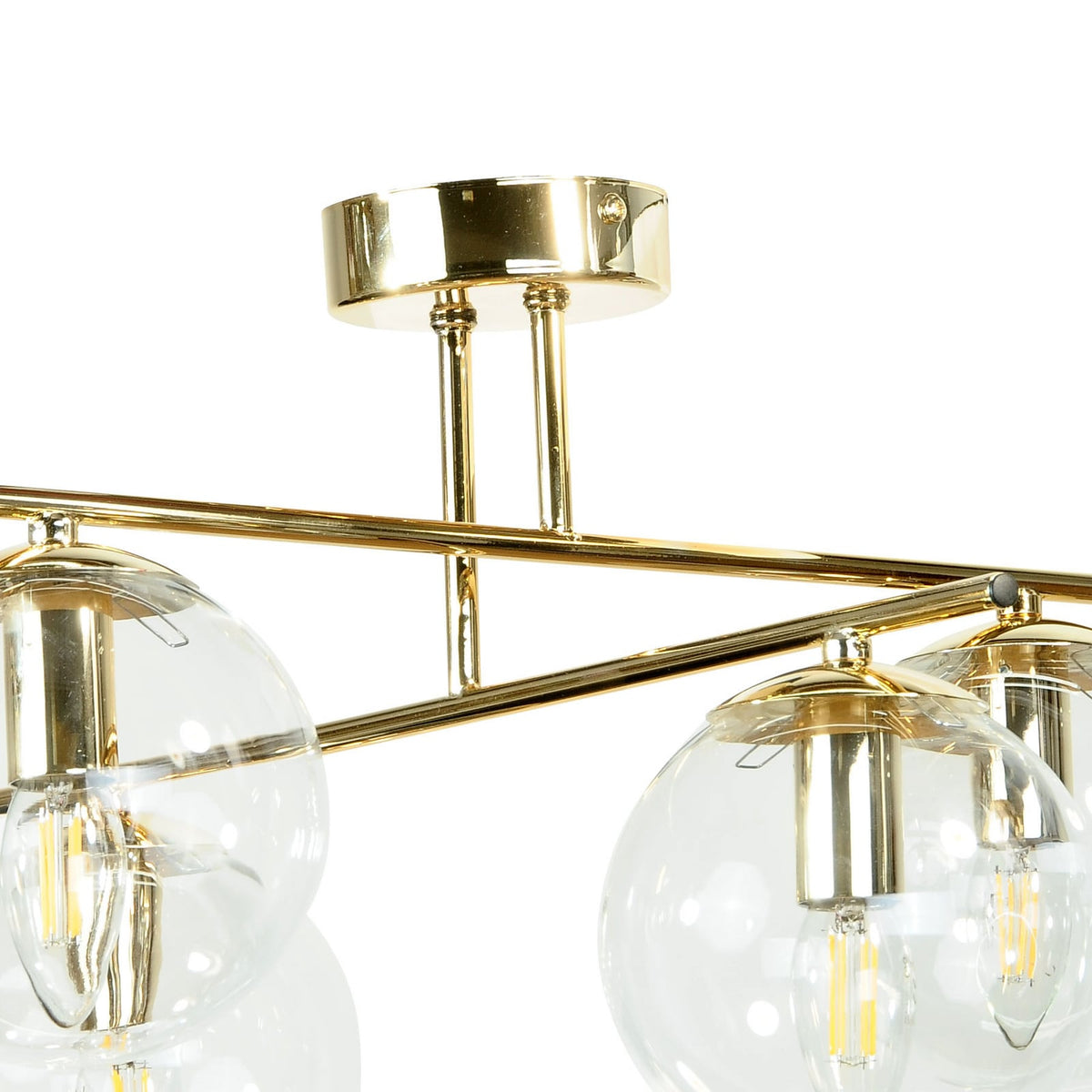 Domiluce Deckenleuchte Lampe Zoe Glas gold Wohnraumleuchte Zimmerleuchte - 5905563003169