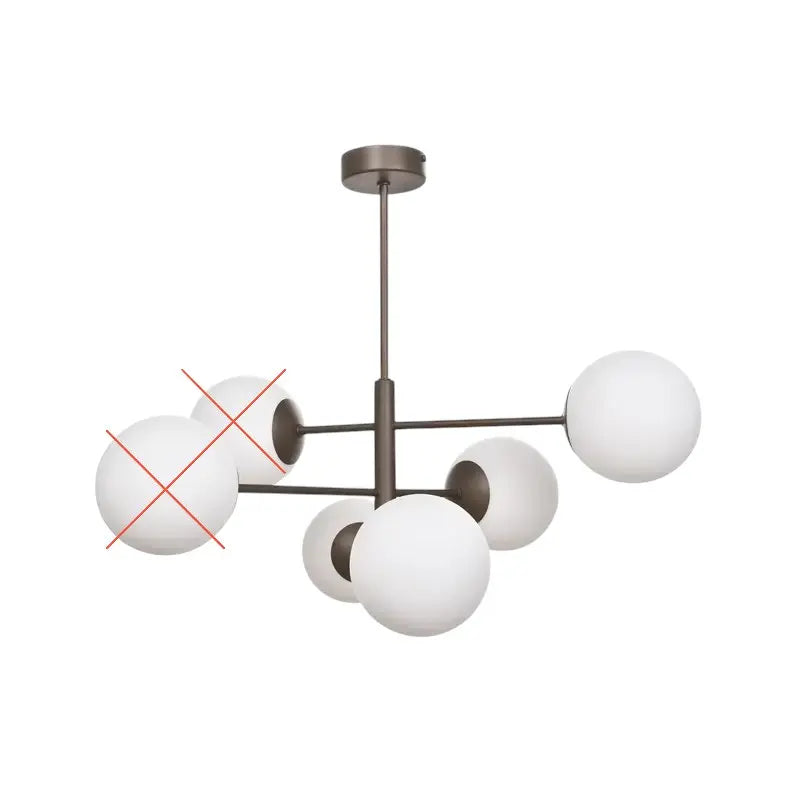 B-Ware Domiluce Hängeleuchte Pendelleuchte Aurora Braun Glas E14 60cm Siehe Text/Foto - 10041098