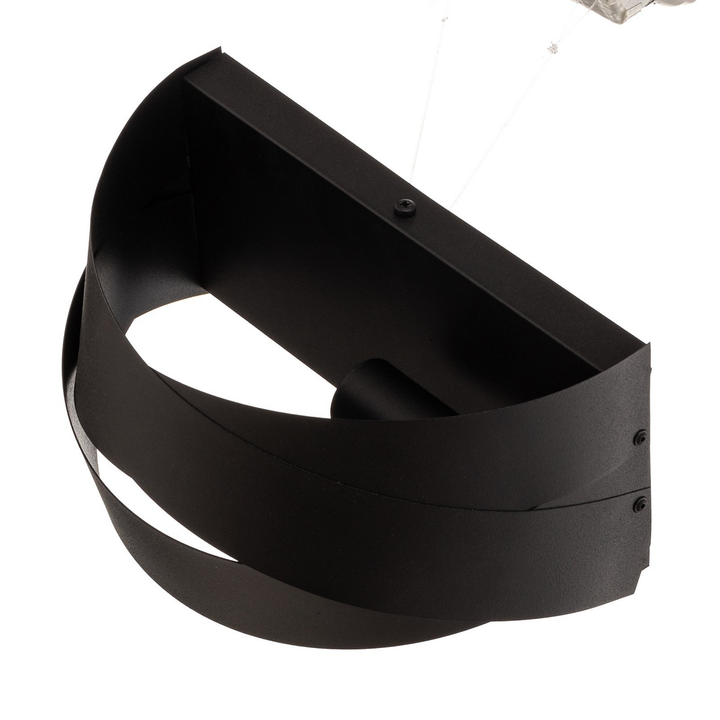 Domiluce Tornado Wandlampe Wandleuchte Wandlampe Schwarz Led Metall Lampe Spot B-Ware