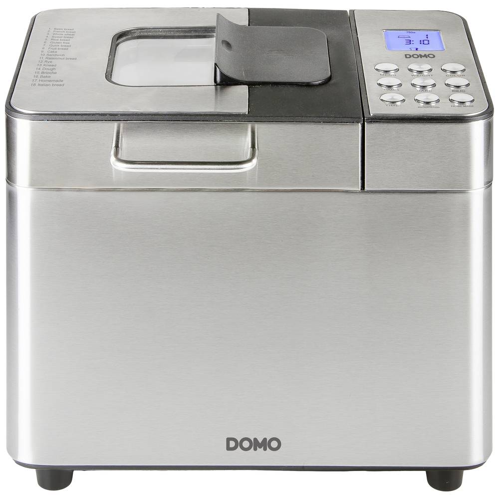 Domo Brotbackautomat Brotmaschine Brotbackautomat 1kg Schwarz Silber Matt B-Ware