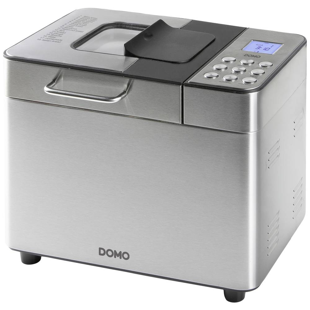 Domo Brotbackautomat Brotmaschine Brotbackautomat 1kg Schwarz Silber Matt B-Ware