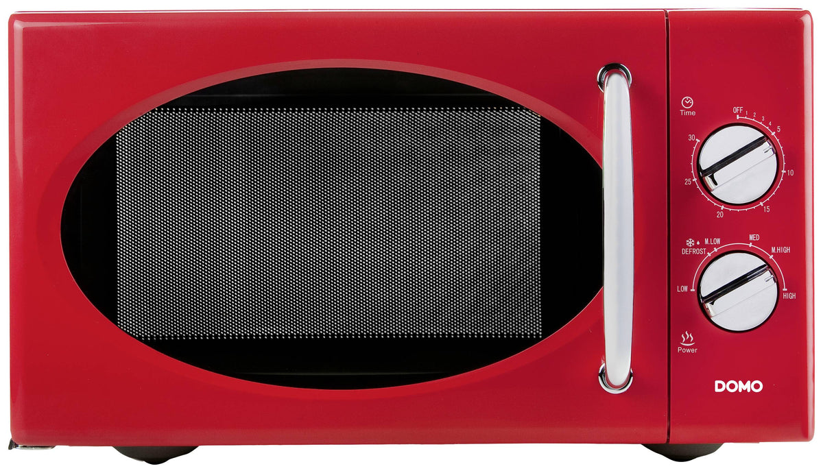 DOMO DO2925 Mikrowelle Rot 900 W Timerfunktion 6 Leistungsstufen Küchengeräte - 5411397120106
