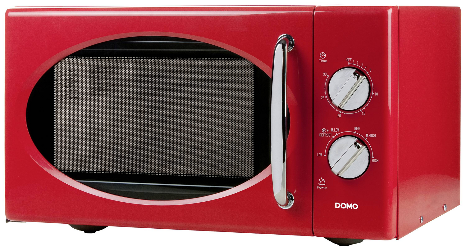 B-Ware Domo Do2925 Mikrowelle Rot 900 W Timerfunktion 6 Leistungsstufen Küchengeräte - 5411397120106
