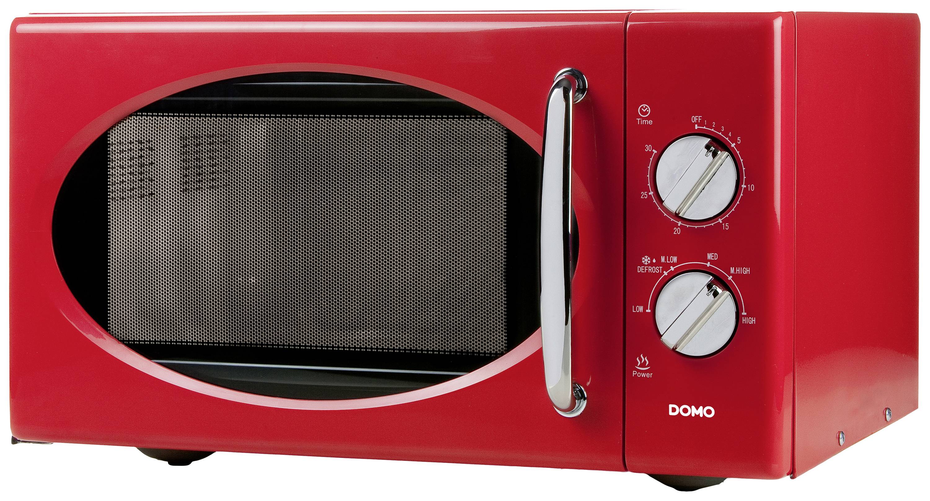 DOMO DO2925 Mikrowelle Rot 900 W Timerfunktion 6 Leistungsstufen Küchengeräte - 5411397120106
