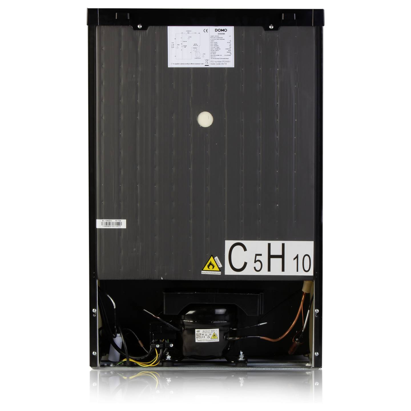B-Ware Domo Do91124 Kühlschrank Kühlgerät Minibar 108l Standgerät Schwarz Matt - 5411397157607