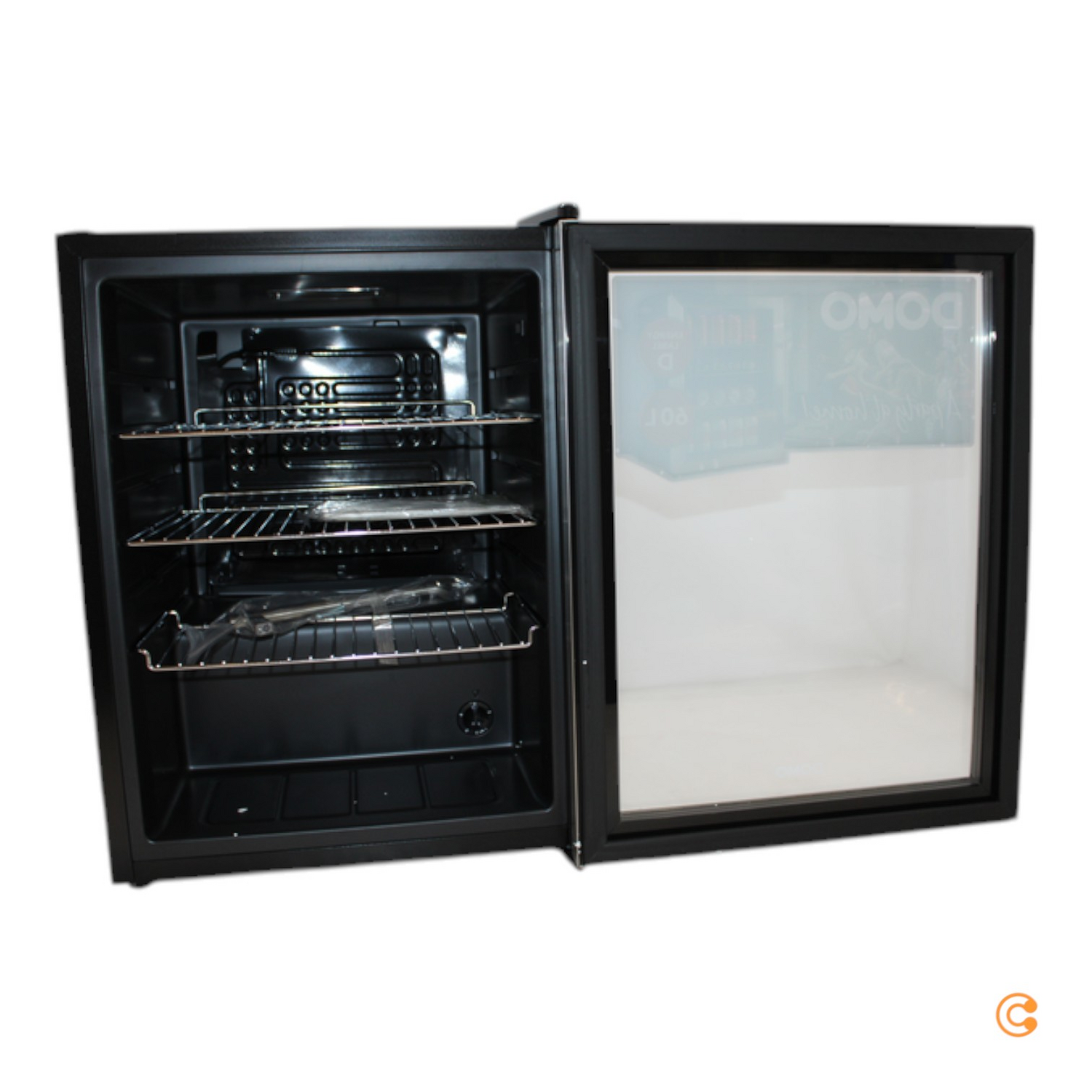 Domo Bar Kühlschrank Party Kühler Glastür Schwarz Do91609 Bk 60 L Siehe Text/Foto B-Ware - 5411397165923