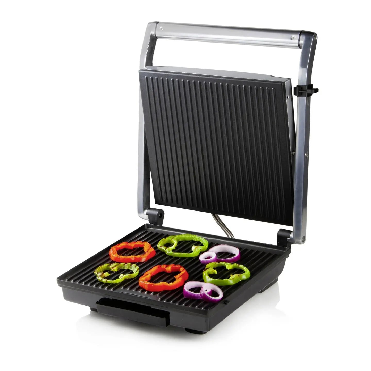 B-Ware Domo Multifunktionsgrill Kontaktgrill Elektrogrill Antihaft Cool Touch Schwarz - 5411397141101