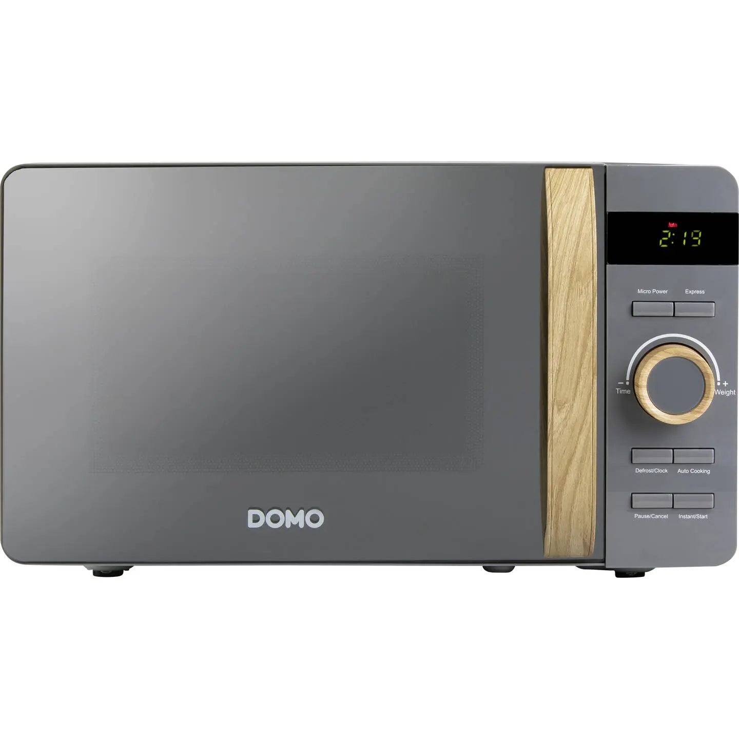 B-Ware Domo Mikrowelle Küchenofen 20 L Grau Holzlook Drehteller Do3420 Siehe Text/Foto - 5411397169488