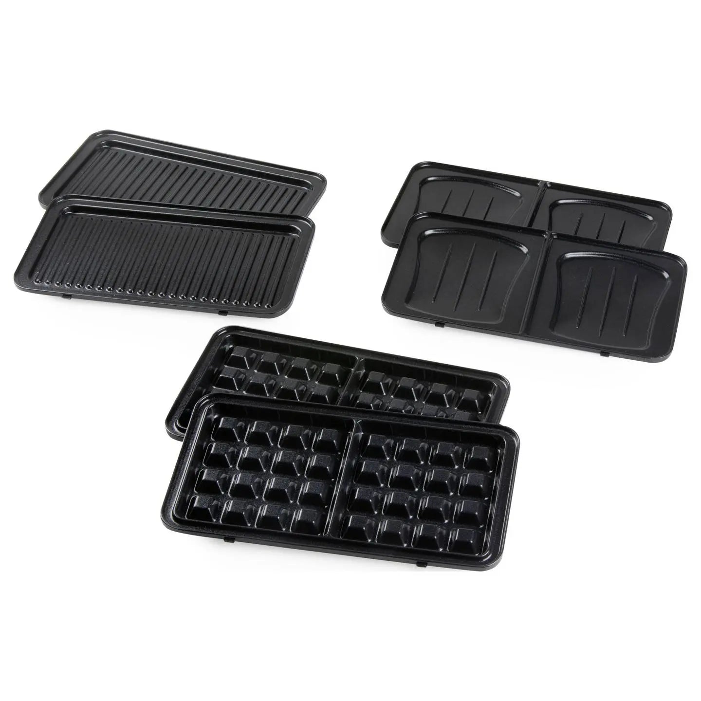 B-Ware Domo Sandwich Waffelgrill 3in1 Sandwichmaker Inky Black Schwarz - 5411397168528