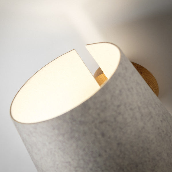 Domus Licht Wandleuchte Wandlampe Muun Filzleuchte Eiche Wollfilz drehbar - 4029628823828