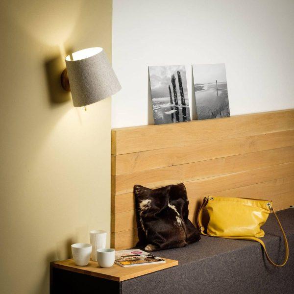 Domus Licht Wandleuchte Wandlampe Muun Filzleuchte Eiche Wollfilz drehbar - 4029628823828