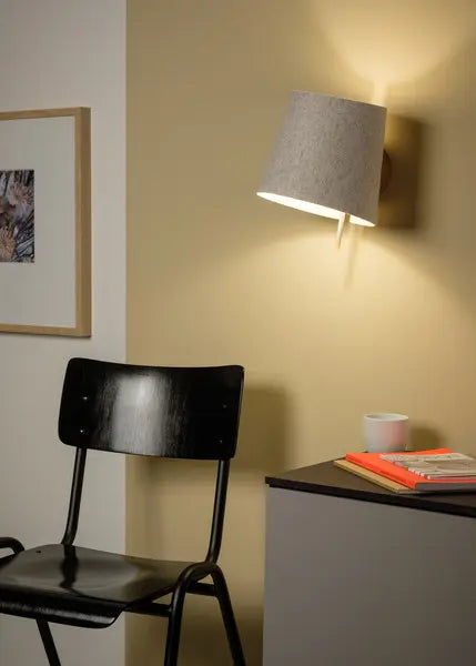B-Ware Domus Licht Wandleuchte Wandlampe Muun Filzleuchte Eiche Wollfilz Drehbar