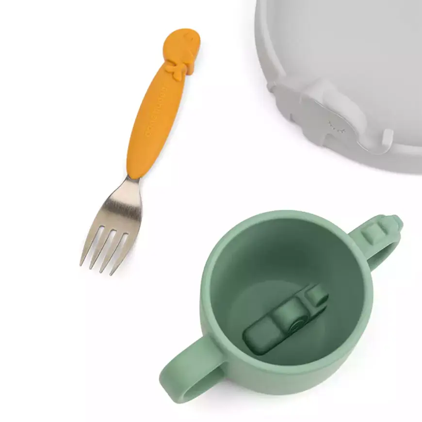 Done By Deer 3 Teiliges Geschirr Set Babygeschirr Peekaboo Kinder Essgeschirr B-Ware - 5712643024187