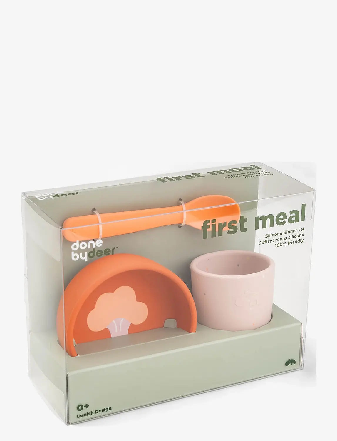 B-Ware Done By Deer Silikon Geschirrset Kindergeschirrset Brokkoli Babygeschirr Set - 5712643042334