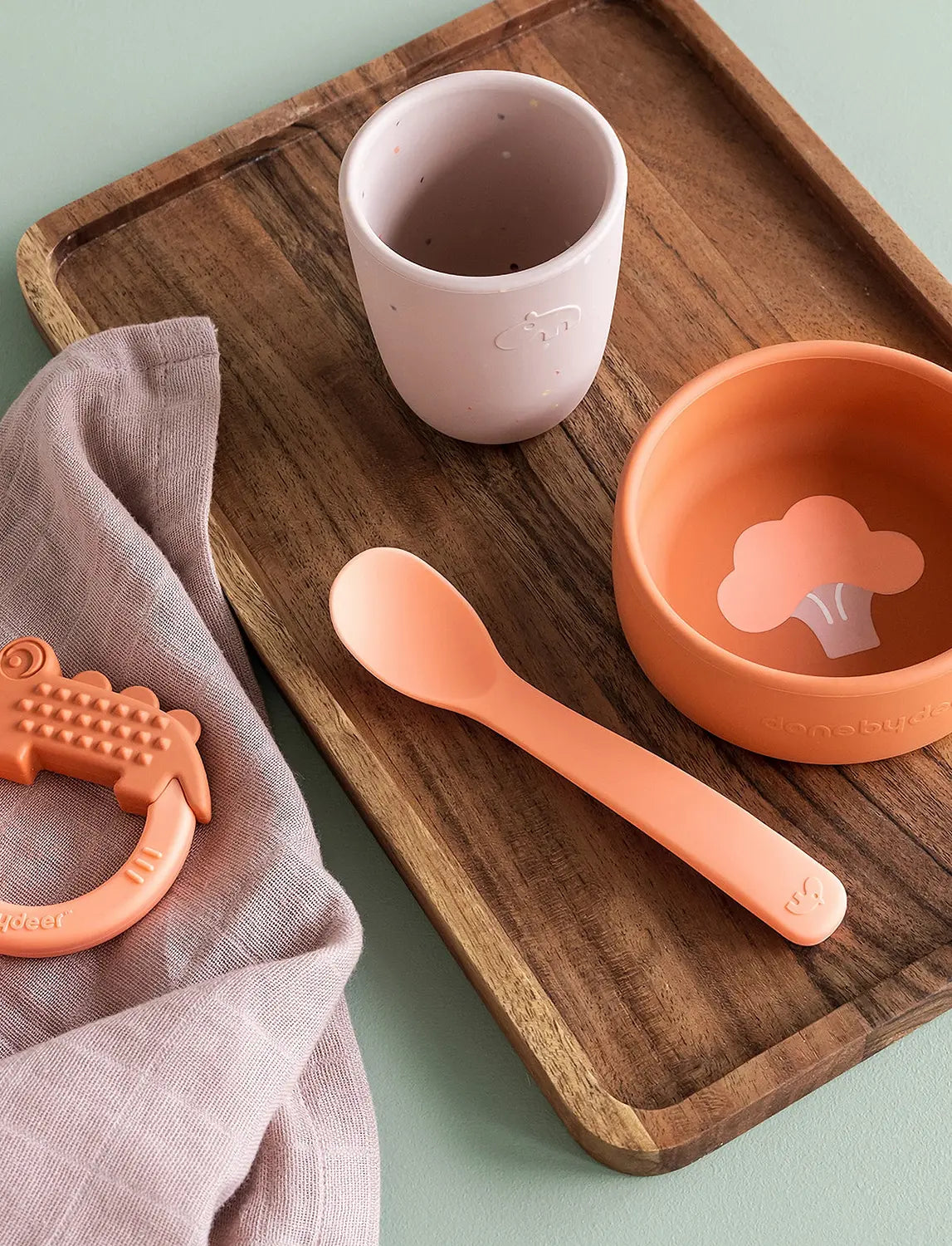 B-Ware Done By Deer Silikon Geschirrset Kindergeschirrset Brokkoli Babygeschirr Set - 5712643042334