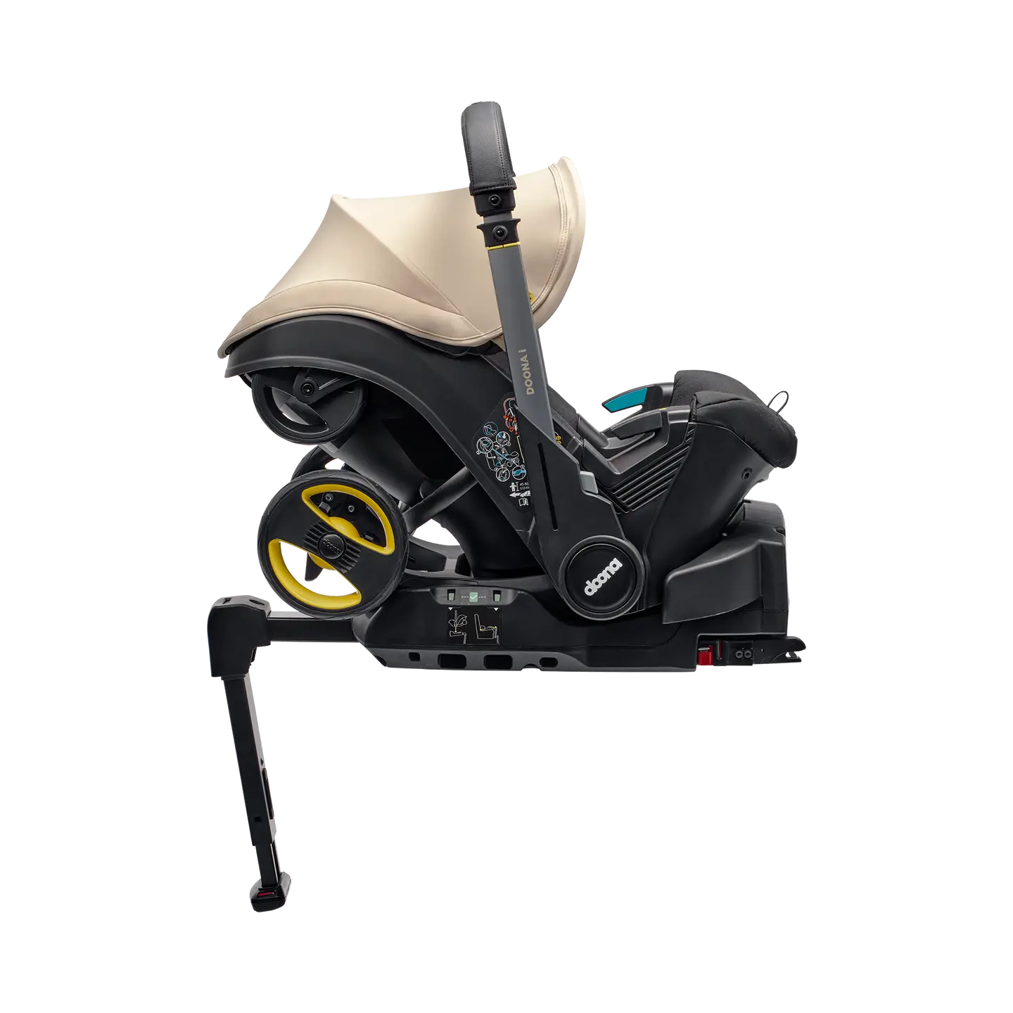 B-Ware Doona Basisstation Autositz Babyschale Isofix Station Schwarz Doona I Gruppe 0+