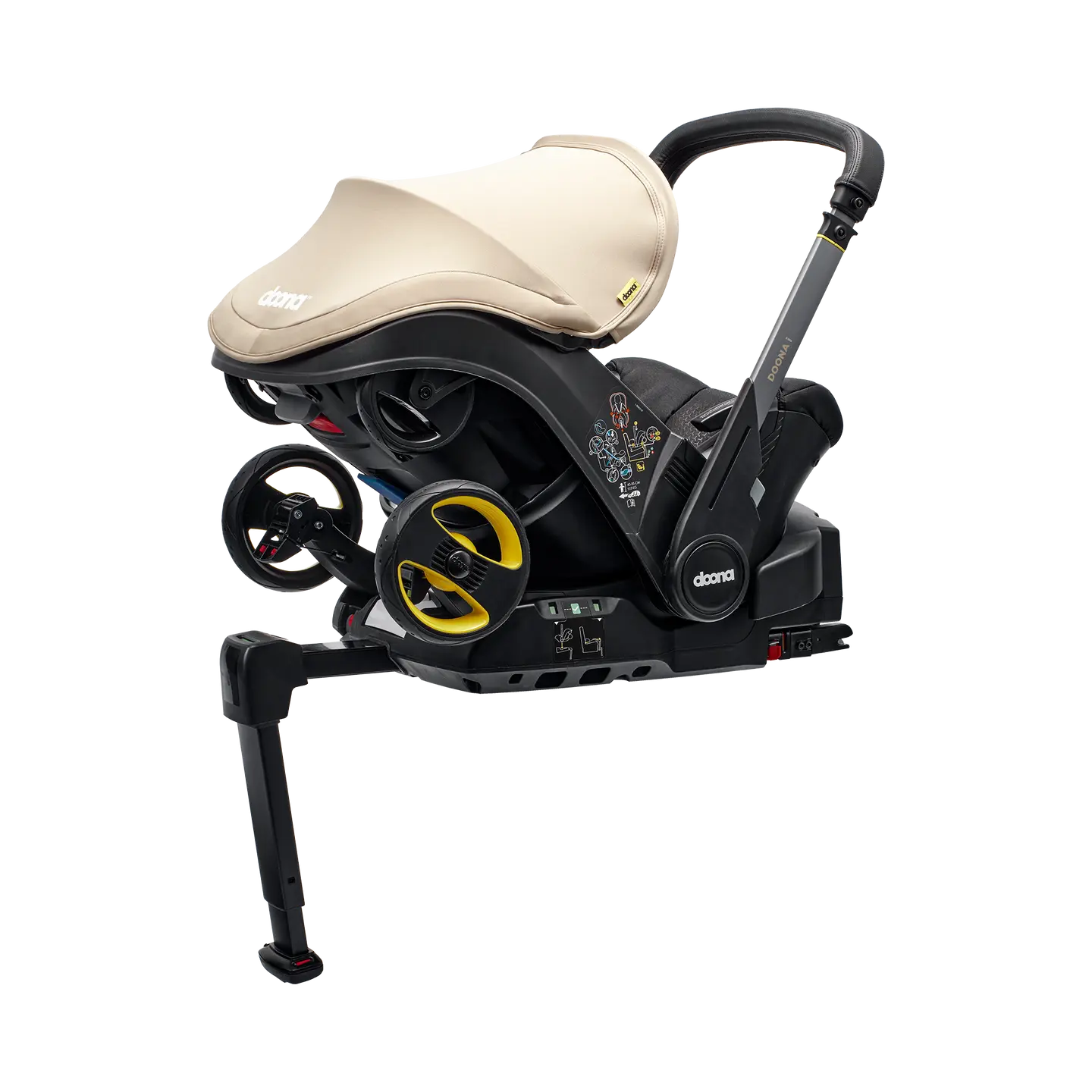 B-Ware Doona Basisstation Autositz Babyschale Isofix Station Schwarz Doona I Gruppe 0+