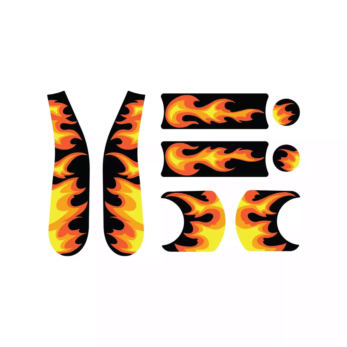 doona Aufkleber Sticker Set Motivaufkleber Liki Flames wetterbeständig 9 STÜCK - 4895231700166