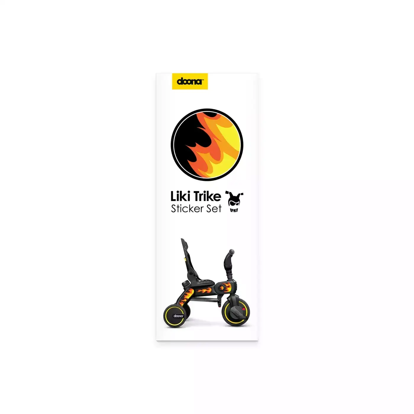 B-Ware Doona Aufkleber Sticker Set Motivaufkleber Liki Flames Wetterbeständig 9 Stück - 4895231700166