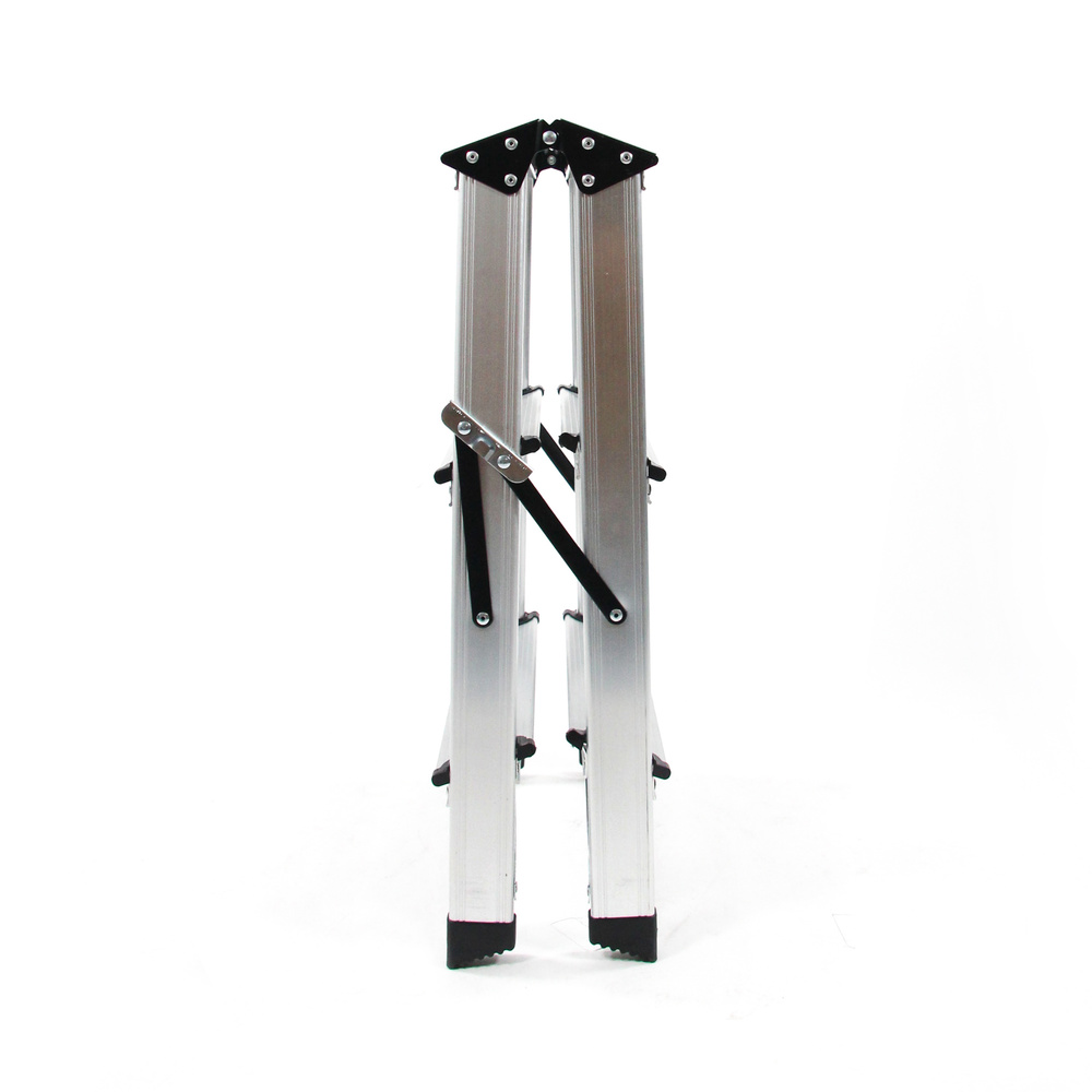 Hjh Office Klappleiter Trittleiter Aluminium 3 Stufen Beidseitig Arbeitshöhe B-Ware - 4251084671150