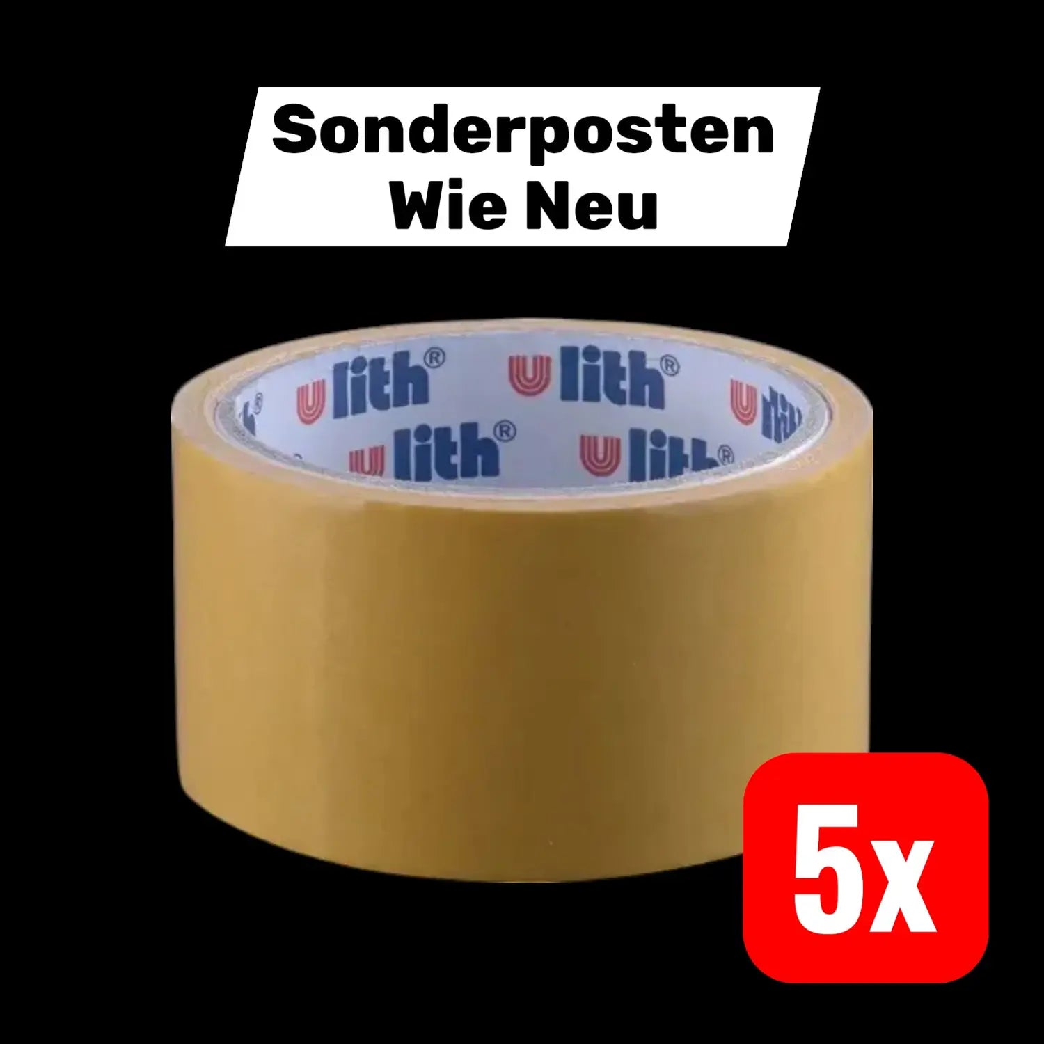 B-Ware F W Burmann Verlegeband Klebeband Teppichboden Beige 25m 50mm 5 Stück - 4025648708992