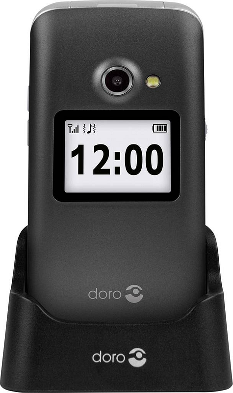 B-Ware Doro 2424 Senioren Klapp Handy Sos Taste Kamera Mit Blitzlicht Bluetooth Graphit - 7322460073749