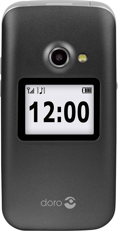 B-Ware Doro 2424 Senioren Klapp Handy Sos Taste Kamera Mit Blitzlicht Bluetooth Graphit - 7322460073749