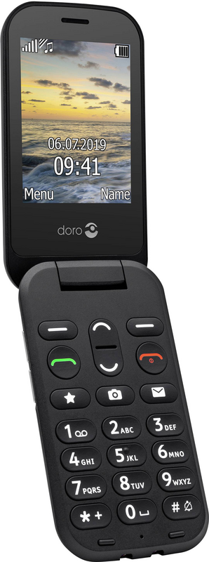 Doro 6040 Schwarz Großtasten Handy Kameratelefon Telefon. B-Ware