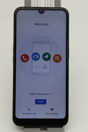 B-Ware Doro 8100 Plus 32GB Smartphone 6,09 Zoll 13MP Kamera Android 11 schwarz/grau