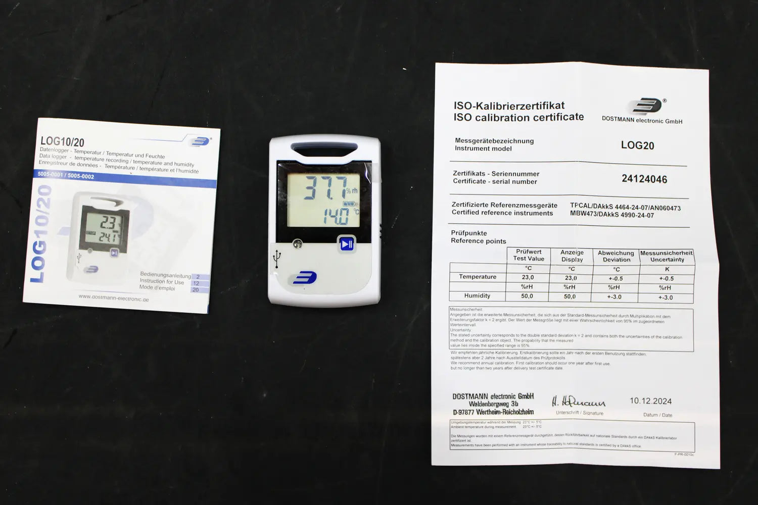 C-Ware Dostmann Electronic Log20 Multi Datenlogger Messgerät Temperatur Siehe Text/Foto - 4009816024978