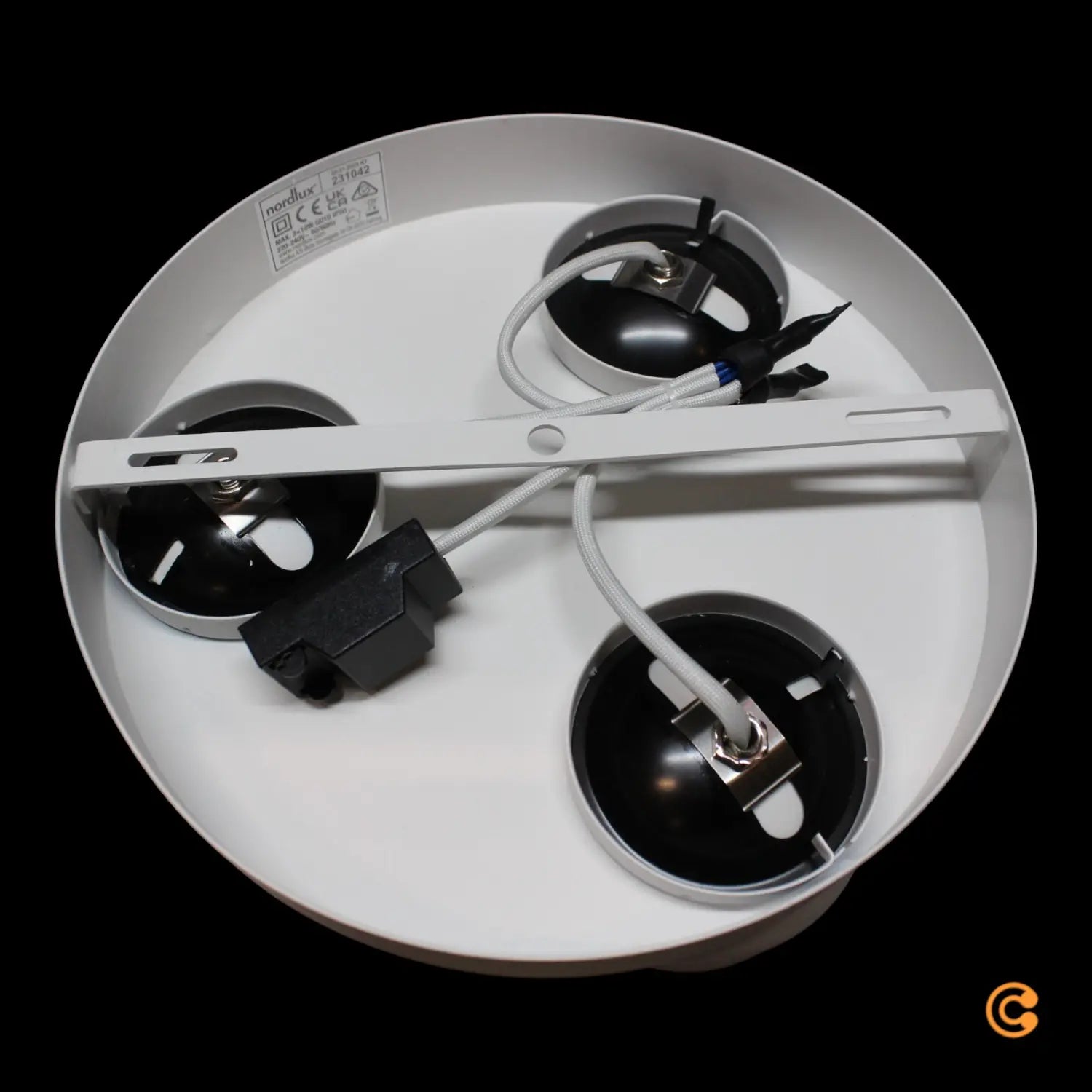 B-Ware Nordlux Downlight Leuchte Gu10 Pitcher Weiß Metall Dreiflammig Rund Deckenlampe - 5704924016219