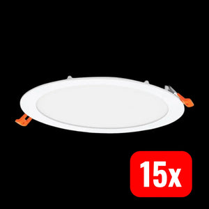 B-Ware Osram Led Deckenleuchte Downlight Einbau Slim 225 Mm 22 W Weiß 4000 K 15 Stück