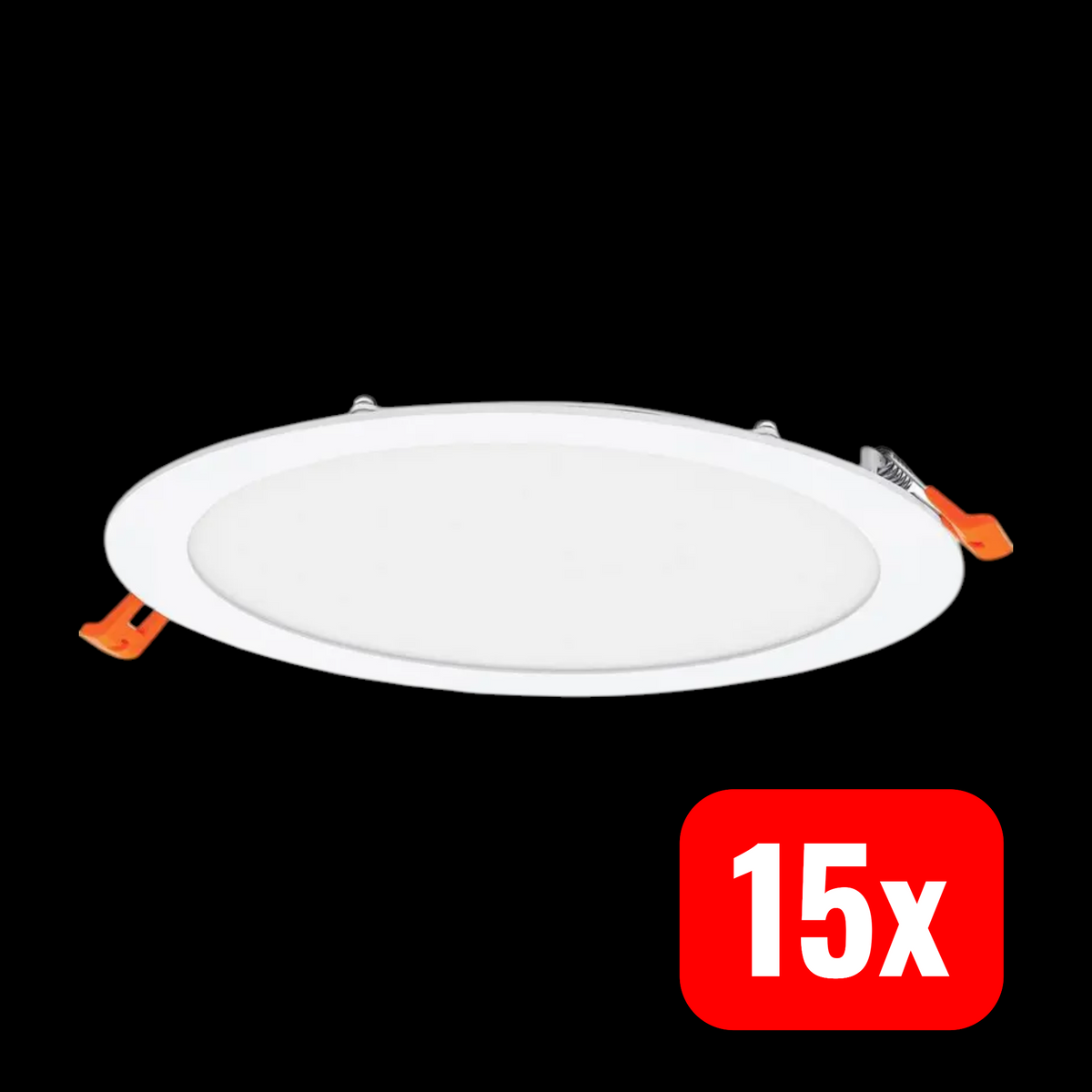 OSRAM LED Deckenleuchte Downlight Einbau Slim 225 mm 22 W Weiß 4000 K 15 STÜCK - 4099854445248