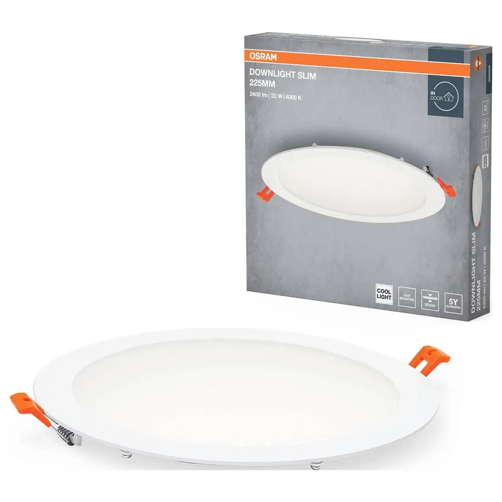 B-Ware Osram Led Deckenleuchte Downlight Einbau Slim 225 Mm 22 W Weiß 4000 K 15 Stück - 4099854445248