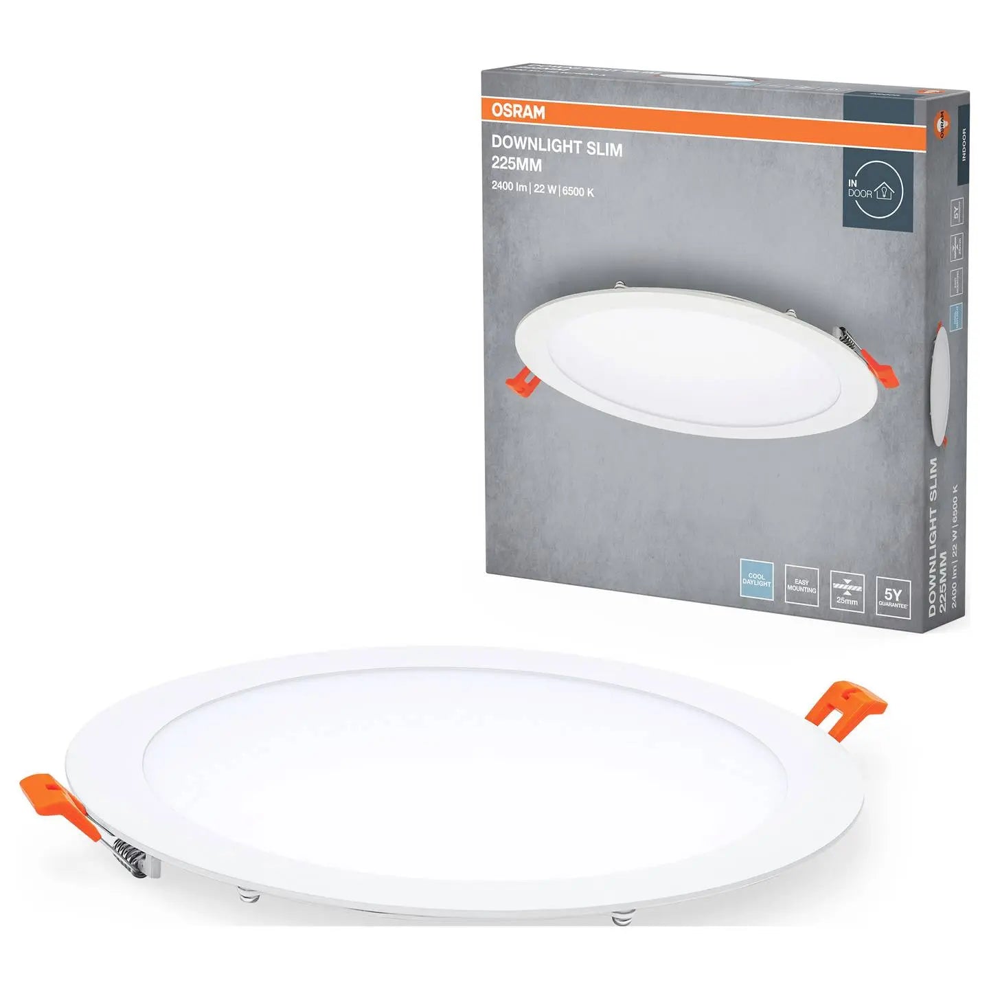 B-Ware Osram Downlight Slim 225mm 22 W 6500 K Panel Einbauleuchte Led Deckenlampe 3 Stück - 4099854445804