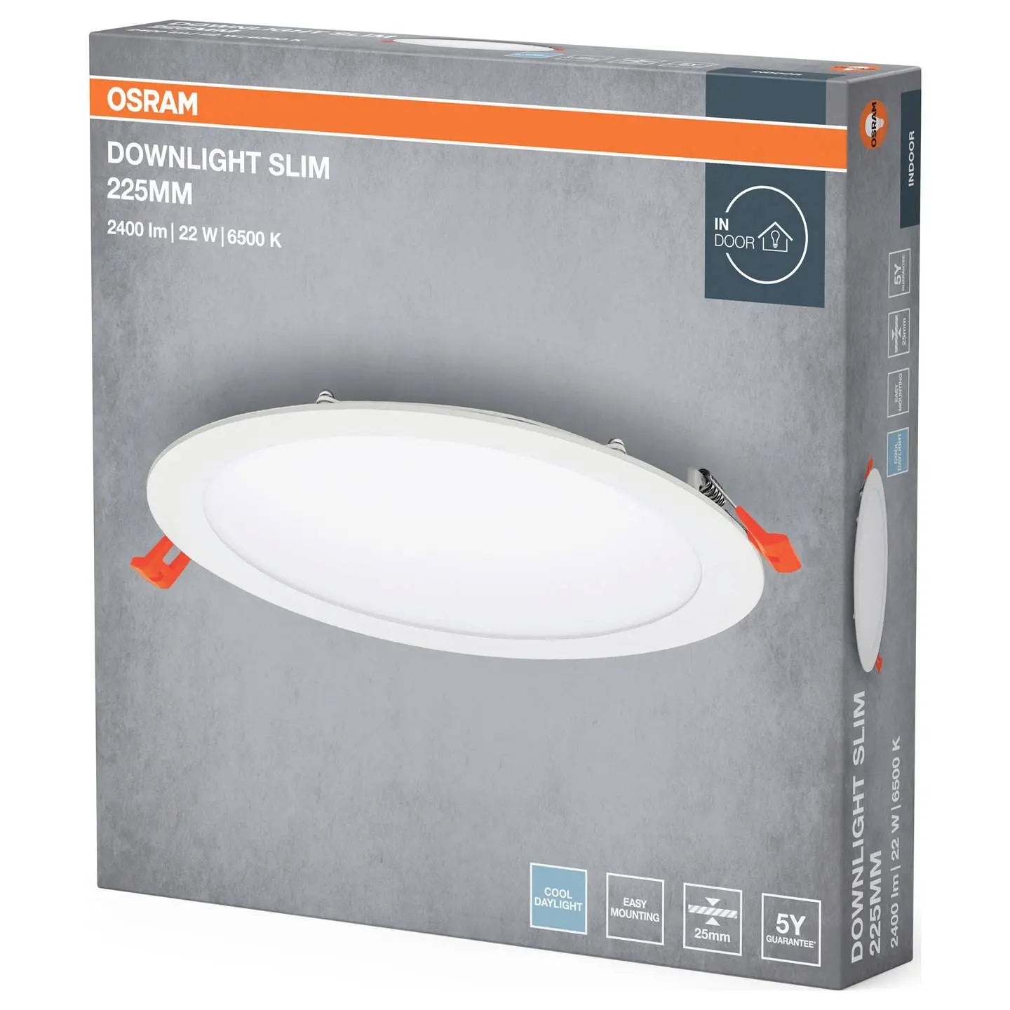 B-Ware Osram Downlight Slim 225mm 22 W 6500 K Panel Einbauleuchte Led Deckenlampe 3 Stück - 4099854445804