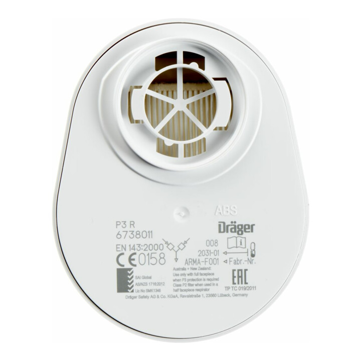 Dräger Bajonettfilter Filter P3 R 1 Paar Atemschutz Staubschutz 11 Stück B-Ware - 4026056001309